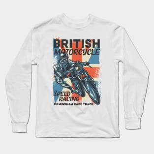 British Motorcycle - Speed Racing Long Sleeve T-Shirt